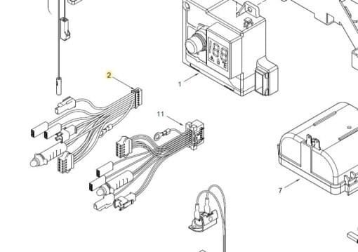Cavo di riscaldamento Junkers Minimaxx WRD11-2, codice 87044012530, 4 pezzi Cavo di riscaldamento Junkers Minimaxx WRD11-2 87044012530 - Immagine 2