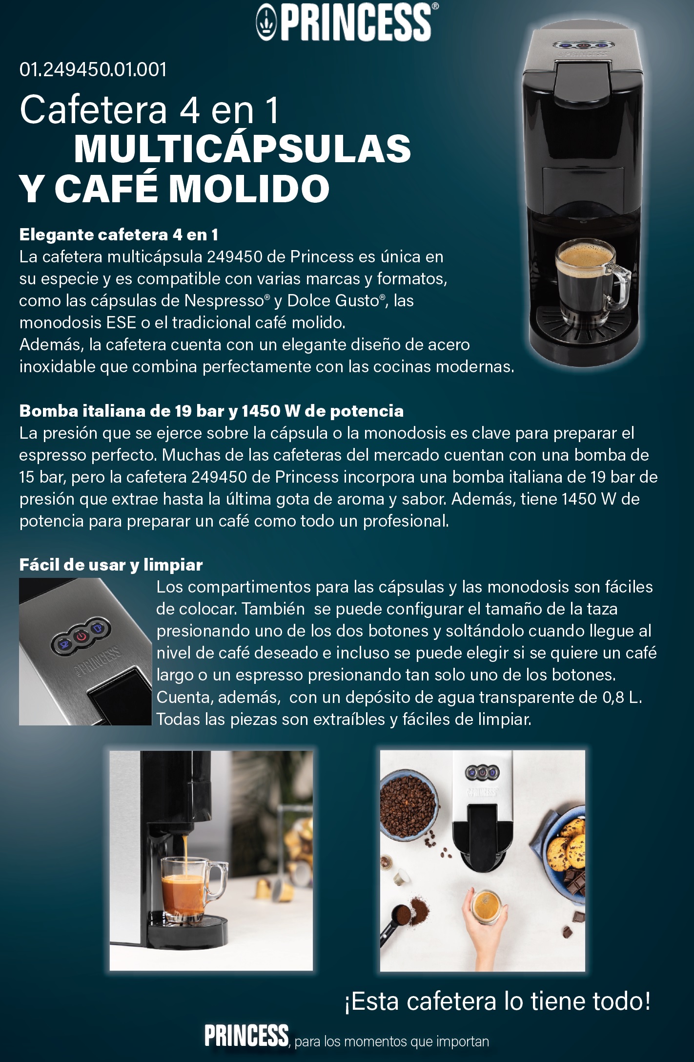 Cafeteras de Cápsulas  Cafeteras Multicápsulas - Create