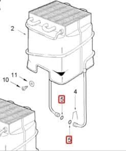 Anel de vedação O-ring para corpo de gás e/ou tanque esquentador  Junkers Neckar 87002050010 - Imagem 3