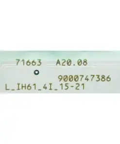 Alternative view of Módulo electrónico Placa Vitrocerámica Inducción Bosch NIT Balay 3EB950 Siemens EH879  00748595 . L_IH61_4I_15-21