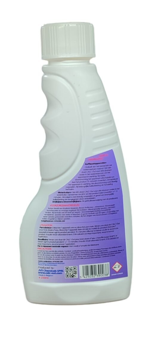 Liquide détartrant pour machines à café et bouilloires 250 ml 0009215 4 Liquide détartrant pour cafetières et bouilloires 250 ml 0009215 - Image 2