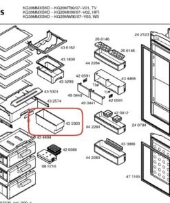 Alternative view of Cajón frutero soporte combi Balay Bosch KG 36 Siemens KG 39P 00435303