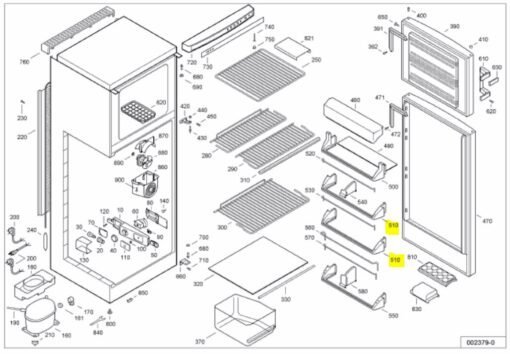 Profilo portabottiglie in vetro per frigorifero Liebherr KDs2542 7422876 5 Profilo portabottiglie in vetro per frigorifero Liebherr KDs2542 7422876 - Immagine 3