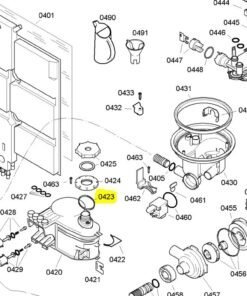 Alternative view of Junta contenedor de Sal Lavaplatos Balay 3VN55 Bosch SRS55 Siemens 00174457