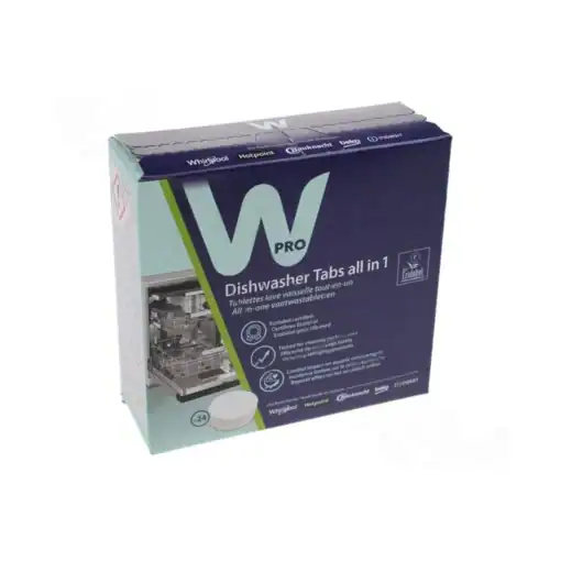 Pastilhas para lava-louças 24 unidades 3 em 1 Wpro C00860155 2 Pastilhas para lava-louças, 24 unidades, 3 em 1, Wpro C00860155