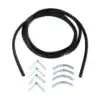 Kit universale di guarnizioni per porta del forno, 2 metri, 8 accessori di fissaggio 0234