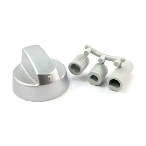Manopola universale per piano cottura, argento, albero da 6,8 mm, 3100 3 Manopola di controllo universale per piano cottura in argento, albero da 6,8 mm, 3100